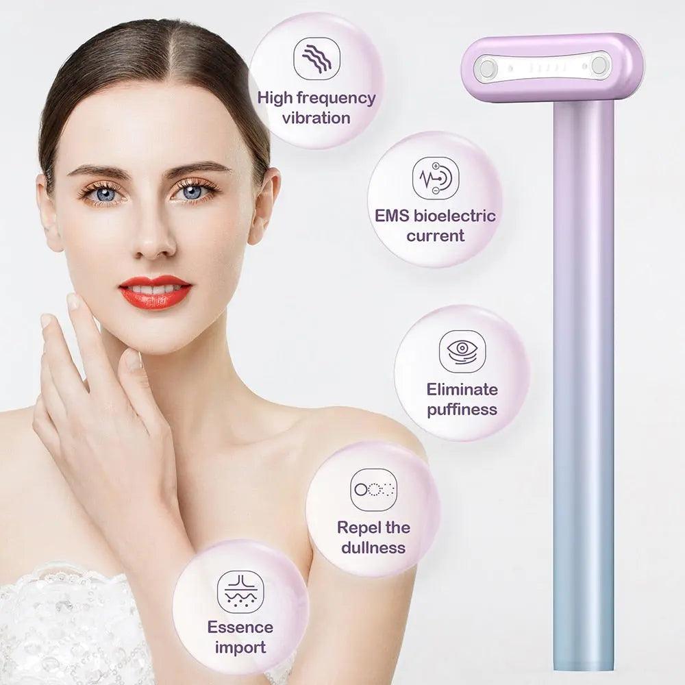 Face Massage Red Light Therapy Wand