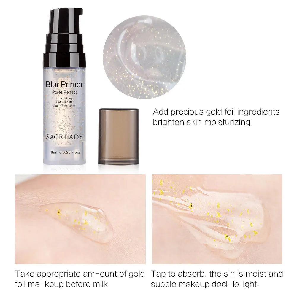 Gold Makeup Base: Professional Matte Primer for Oil Control