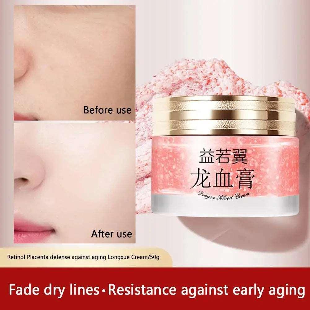 50g Dragon Blood Essence Gel Anti Wrinkle Moisturizing Face Cream Tighten Nourish Placenta Face Cream Repair Brighten Skin Tone