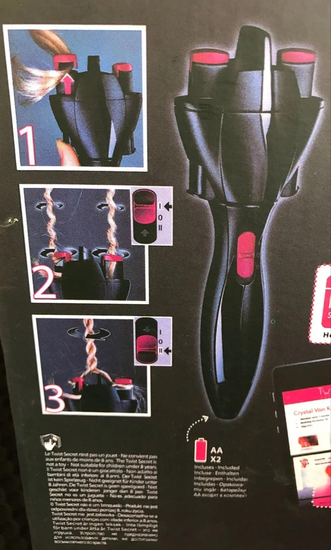USB Hair Braider & Roller: Automatic Twister Styling Tool