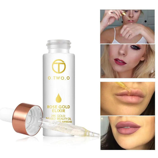24K Rose Gold Elixir: Face Oil for Makeup & Moisture