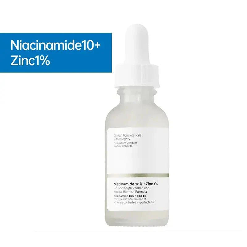 Original Niacinamide 10% + Zinc 1% B5 Essence Fruit Acid 30% Salicylic Caffeine Vitamin Moisturizes Tightens Soften Skin Care