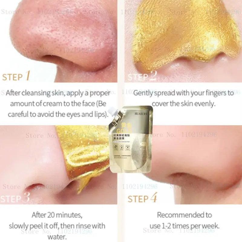 Retinol Snake Venom Gold Mask: Anti-Aging & Oil Control